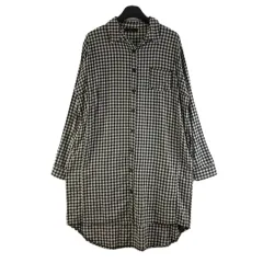 XA0215 レディース Fサイズ ブラック ギンガム CHECK ONE PIECE