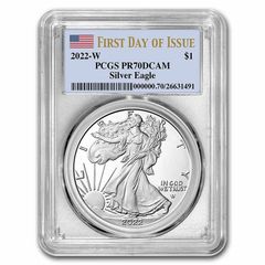 2022-W アメリカ シルバーイーグル 銀貨 PCGS PR70DCAM FS - メルカリ