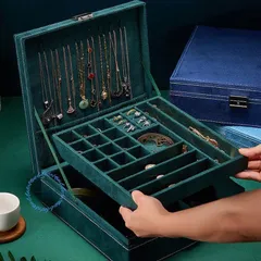 ジュエリーボックス アクセサリーケース アクセサリー収納 コンパクト ピアス ネックレス 指輪 保管 携帯 小物入れ 可愛い 旅行 大容量 宝石箱