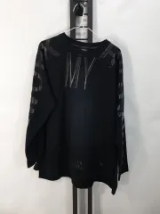 Life Work ロングスリーブ アシンメトリー 長袖Tシャツ ブラック F