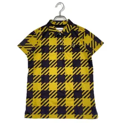 中古 レディース ジャックバニー Jack Bunny!! 半袖ポロシャツ 1(M) 黄色系 マスタードイエロー チェック柄