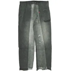 Danke Schon ダンケシェーン 23AW reDNM 90degrees リメイクデニムパンツ 23A-PTL023-DS L ブラック ジップフライ ジーンズ ボトムス g21215のサムネイル
