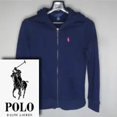 POLO RALPH LAUREN/レディース 90サイズ/コットン フード ジップアップ ジャケット アウター/ヴィンテージ 158