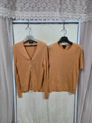 ブルックス・ブラザーズ シルク カシミア ツイン ニットカーディガン (M)