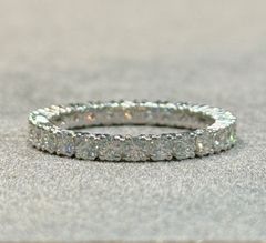 PT900 フルエタニティ ダイヤモンド リング 2.64CT - メルカリ