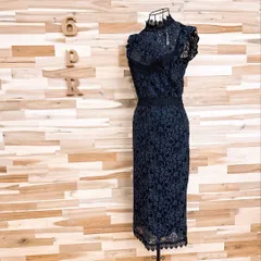 希少【ザラ】ノースリーブ 花柄フラワー 総レース ドレス ワンピース XS黒×緑