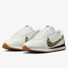 ナイキ スニーカー レディース シューズ NIKE WMNS パシフィック レザー SE ローカット 薄底 スポーティ スニーカー レオパード アニマル柄 女性 レトロ 白スニーカー  nike Pacific Leather SE /IM7328-100