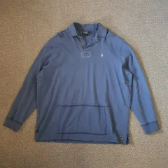 ポロ ラルフローレン ヘビー ブルー 長袖 カラーTシャツ