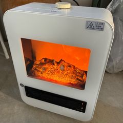 暖炉型 電気ファンヒーター HF-2008 ホワイト - メルカリ
