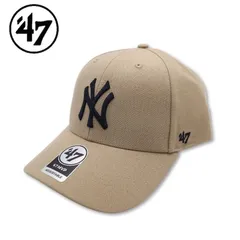 新品 '47 フォーティーセブン 正規品 ニューヨーク ヤンキース NY キャップ CAP 帽子 MVP メジャーリーグ MLB ロゴ 刺繍 ユニセックス メンズ レディース カーキ ベージュ 紺 ネイビー