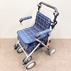 SB90 幸和製作所 シルバーカー 歩行器 ネイビーチェック - メルカリ
