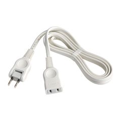 エルパ (ELPA) 延長コード メス-オス (2m / スイングプラグ/耐トラッキングカバー) W-1512NB(W) ホワイト