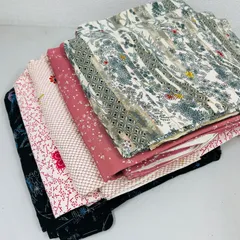 小紋 着物 正絹 5着 着物まとめ売り リメイク材料 m-506