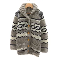 アメリカンラグシー AMERICAN RAG CIE × トゥデイフル TODAYFUL カウチンニット カーディガン ミドル丈 総柄 S マルチカラー グレージュ /YK29