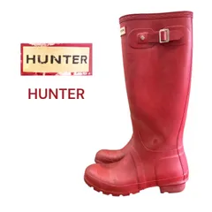 HUNTER ハンター　オリジナル トール レイン ブーツ　ロングブーツ　レッド　ミリタリーレッド
