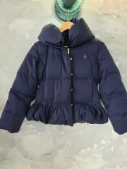 ポロ ラルフローレン ネイビー フード ダウン アウター L12-14