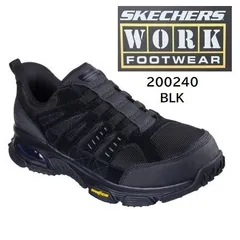正規品　新品　安全靴　作業靴　スケッチャーズ　スリップインズ　ワーク　スケッチエア　エンボイ　ST　デリゲーター　メンズ　200240　BLK　北海道・沖縄・離島への発送は不可