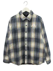 ハーレー Hurley バックプリント 中綿 チェック シャツジャケット M ネイビー トップスのサムネイル