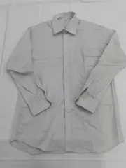 used UNIQLO グレー 長袖 ワイシャツ レギュラーカラー