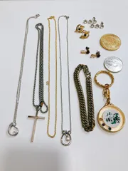 遺品整理　断捨離　18K刻印ネックレス 遺品整理 2点セット 18k gold ゴールド ネックレス リング 指輪