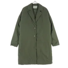 美品 a day in the life アデイインザライフ 長袖 ダウンコート 38 カーキ ユナイテッドアローズ レディース 古着