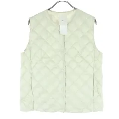 未使用 UNIQLO ユニクロ ノースリーブ パフテック 中綿ベスト M ホワイト レディース 古着