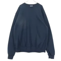 Champion チャンピオン 裏起毛 ワンポイントロゴ 長袖 トレーナー L ネイビー スウェット メンズ 古着