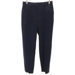 theory luxe セオリーリュクス 日本製 ウール スラックスパンツ 36 ネイビー レディース 古着