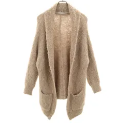 a day in the life アデイインザライフ UNITED ARROWS ウールブレンド 長袖 ロング ニットカーディガン ベージュ系 レディース 古着