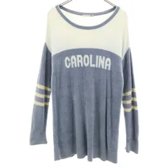 gelato pique ジェラートピケ 長袖 ワンピース F ブルー系 ルームウェア ジェラピケ レディース 古着