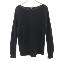 theory セオリー カシミヤ100％ 長袖 セーター S ブラック ニット メンズ 古着