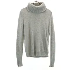 UNIQLO ユニクロ カシミヤ100％ 長袖 タートルネック セーター M グレー ニット レディース 古着
