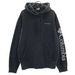 Columbia コロンビア 長袖 スウェットパーカー M ブラック アウトドア メンズ 古着