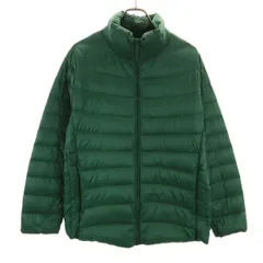 UNIQLO ユニクロ ウルトラライトダウンジャケット 3XL グリーン 収納袋付き ビッグサイズ レディース 古着