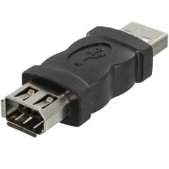 Firewire USB 2.0 IEEE 1394 6ピン オス to メス アダプタ コンバータコネクタ (1個入)