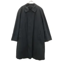 BURBERRY LONDON バーバリーロンドン ステンカラーコート 90-165-4 ブラック系 ベストライナー付き メンズ 古着