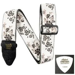 ERNIE BALL アーニーボール ストラップ EB 5440 SHADOW BLOSSOM JACQUARD STRAP ★ピック付き 【ゆうパケット】