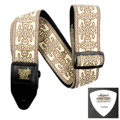 ERNIE BALL アーニーボール ストラップ EB 5437 GOLDEN TAPESTRY JACQUARD STRAP ★ピック付き 【ゆうパケット】