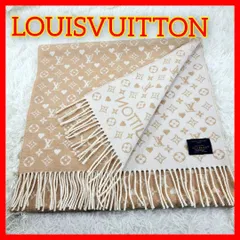 LOUIS VUITTON ベージュ マフラー　カシミヤ100%