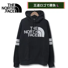 ノースフェイス THE NORTH FACE パーカー L 相当 表記 M ブラック 00s ビッグロゴ プリント スウェット フーディー オーバーサイズ ストリート Y2K 古着 C3011