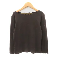 プロポーション ボディドレッシング PROPORTION BODY DRESSING カットソー 長袖 パールビーズ 3 ダークブラウン /YK36のサムネイル