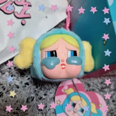クライベイビーパワーパフガールズ バブル POP MART ぬいぐるみキーホルダー