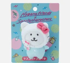 （未開封）ナガノ Sanrio HELLO KITTY 自分ツッコミくま マスコットブローチ