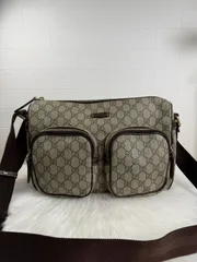 GUCCI グッチ GGスプリーム ショルダーバッグ クロスボディ PVC