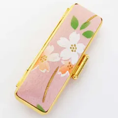 実印 印鑑ケース おしゃれ 15mm はんこケース 春らんまん ケース ピンク色 13.5mm～15mm 印鑑収納 朱肉付き ハンコケース 印鑑 ケース プレゼントやギフトに！ 13.5ミリ 15ミリ 実印 銀行印 認印 個人ハンコ 送料無料