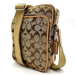 ✨良品✨ COACH コーチ ショルダーバッグ トートバッグ ワンショルダーバッグ シグネチャー 総柄 キャンバス レザー 革 ベージュ 肌色 ユニセックス 男女兼用 メンズ レディース