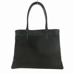 ポールスチュアート PAUL STUART トートバッグ ビジネスバッグ 肩がけ キャンバス レザー 黒 ブラック 鞄  40ｃｍ×31ｃｍ×15ｃｍのサムネイル