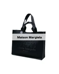 Maison Margiela　メゾン・マルジェラ　Cabas ショッピングバッグ　ラージマッキントッシュファブリックとパテントカーフレザー