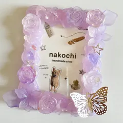 パープルピンク　ホイップデコ　トレカケースデコ