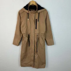 BARNYARDSTORM バンヤードストーム モッズコート フード付き アースカラー ベージュ 0サイズ レディース 古着 モード